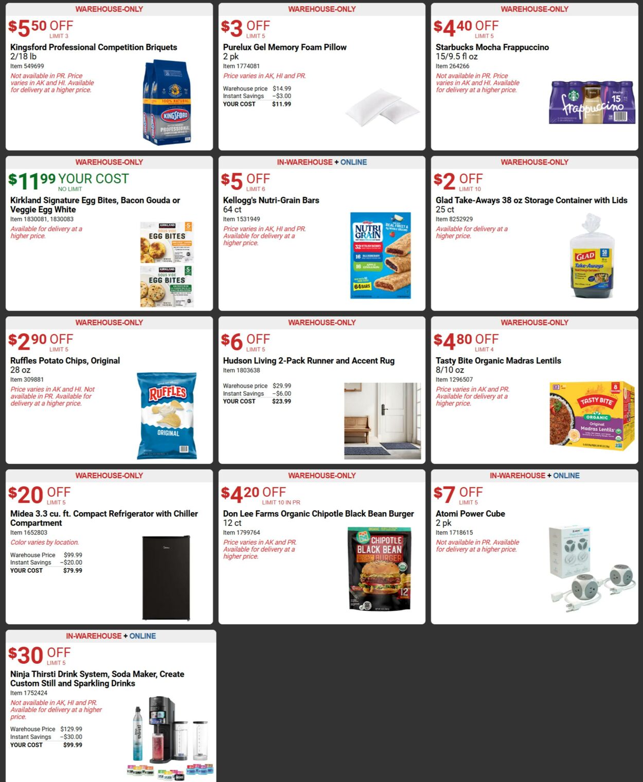 Catalogue Costco from 07/22/2024
