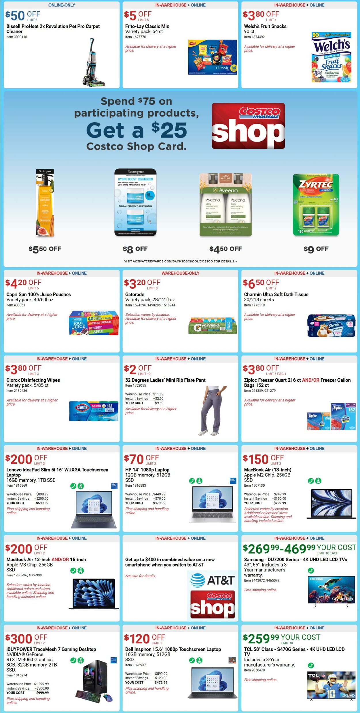 Catalogue Costco from 07/31/2024