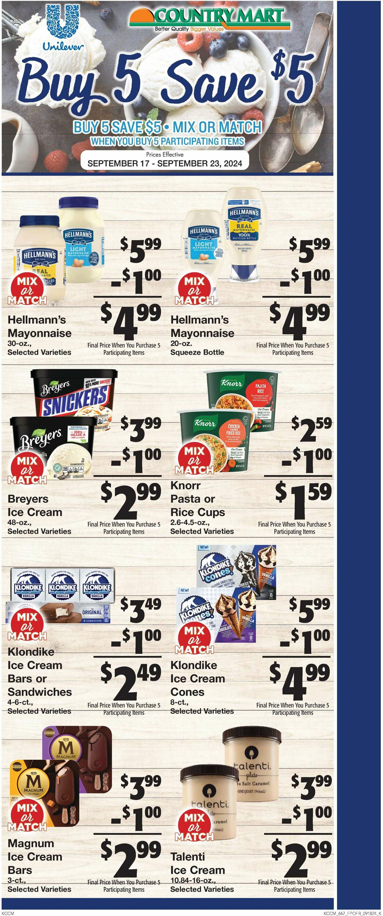 Catalogue Country Mart from 09/17/2024