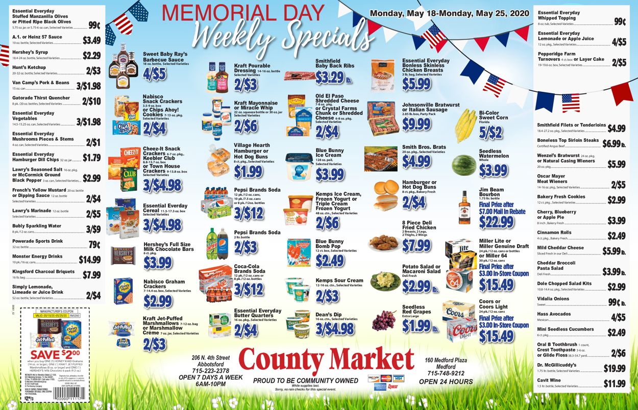 Catalogue County Market from 05/18/2020