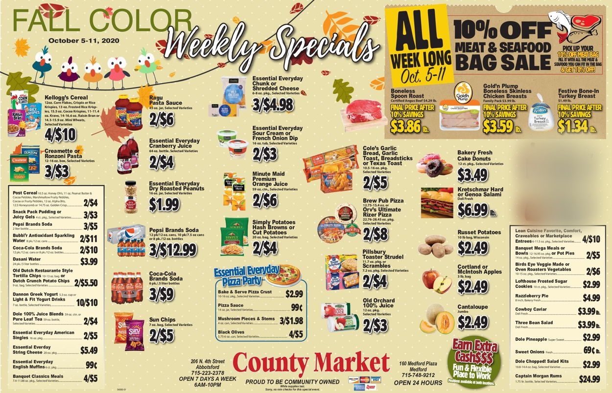 Catalogue County Market from 10/05/2020