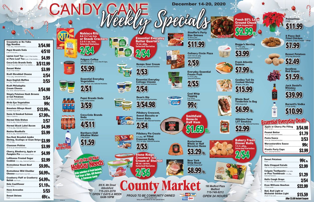 Catalogue County Market Weekly Specials 2020 from 12/14/2020