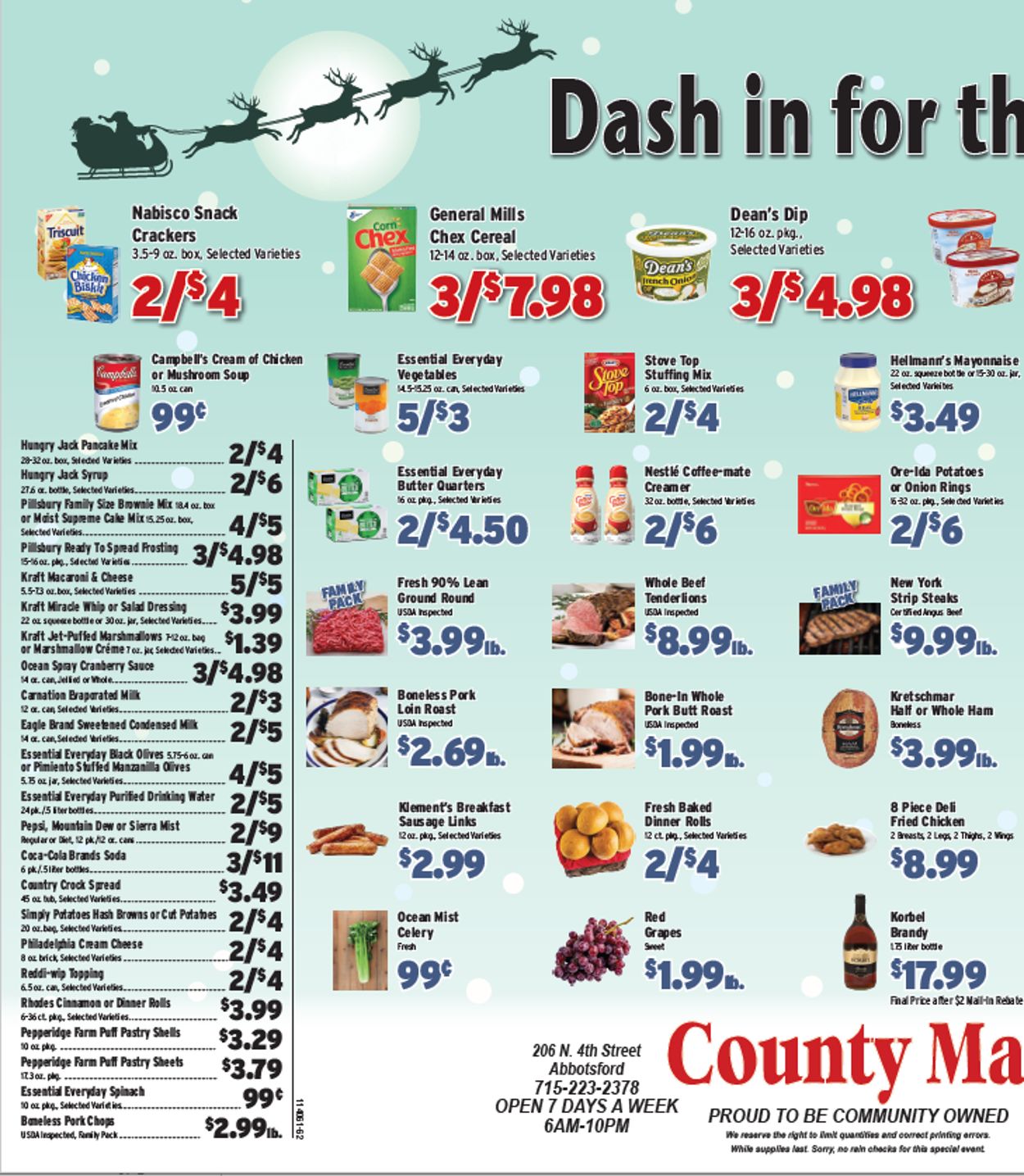Catalogue County Market HOLIDAY 2021 from 12/13/2021