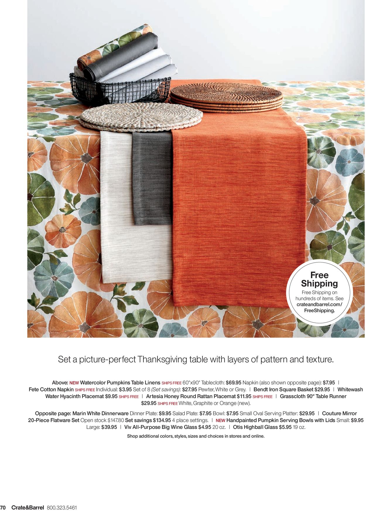 Catalogue Crate & Barrel from 11/15/2019