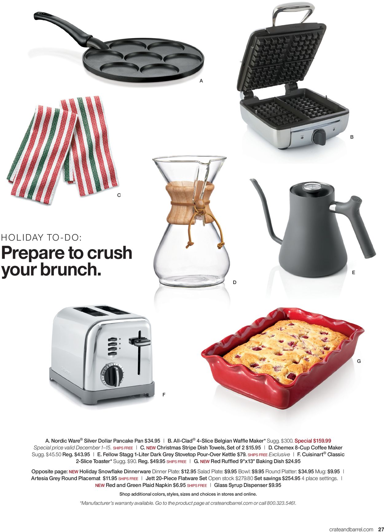 Catalogue Crate & Barrel from 11/19/2019