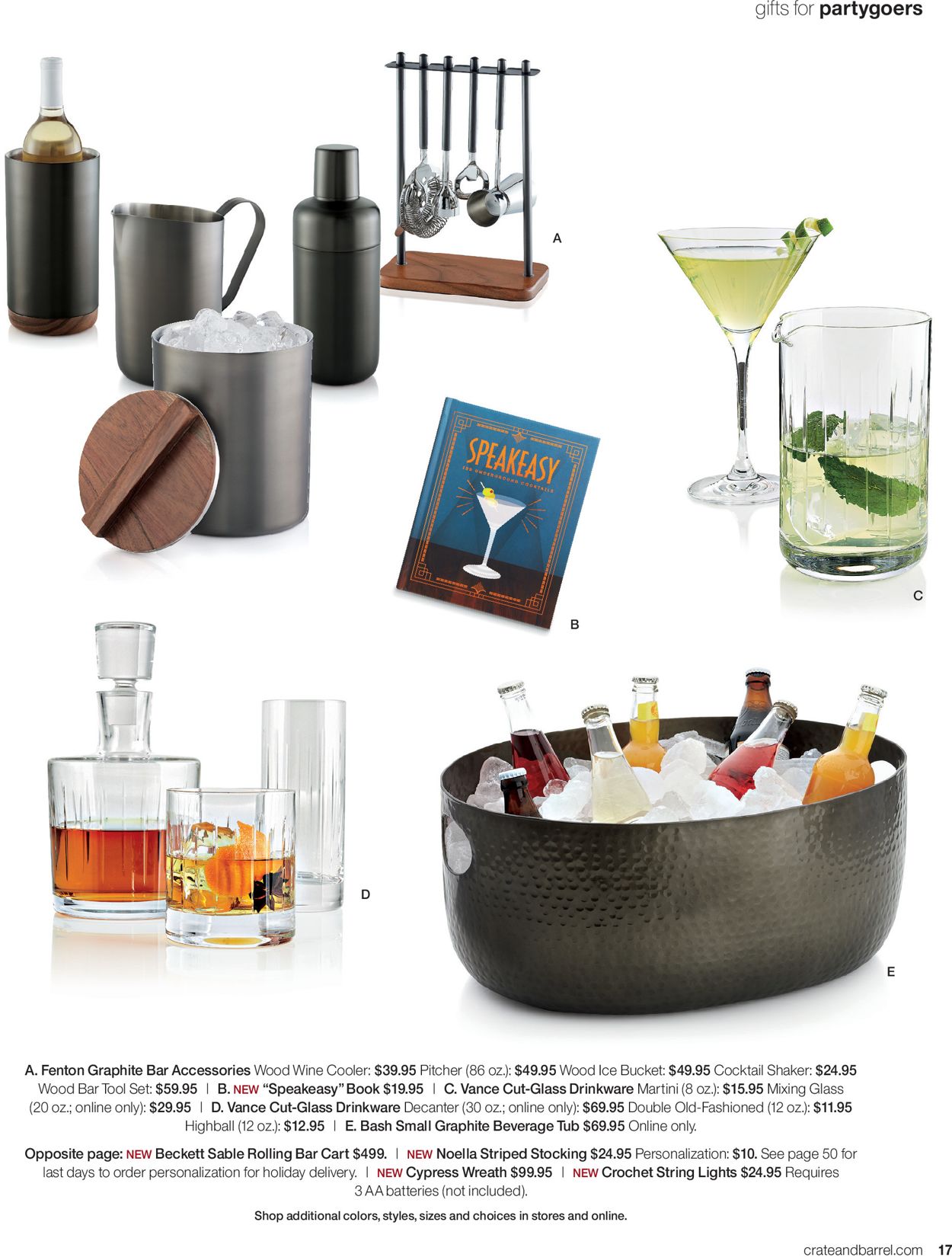 Catalogue Crate & Barrel - Holidays Ad 2019 from 12/01/2019