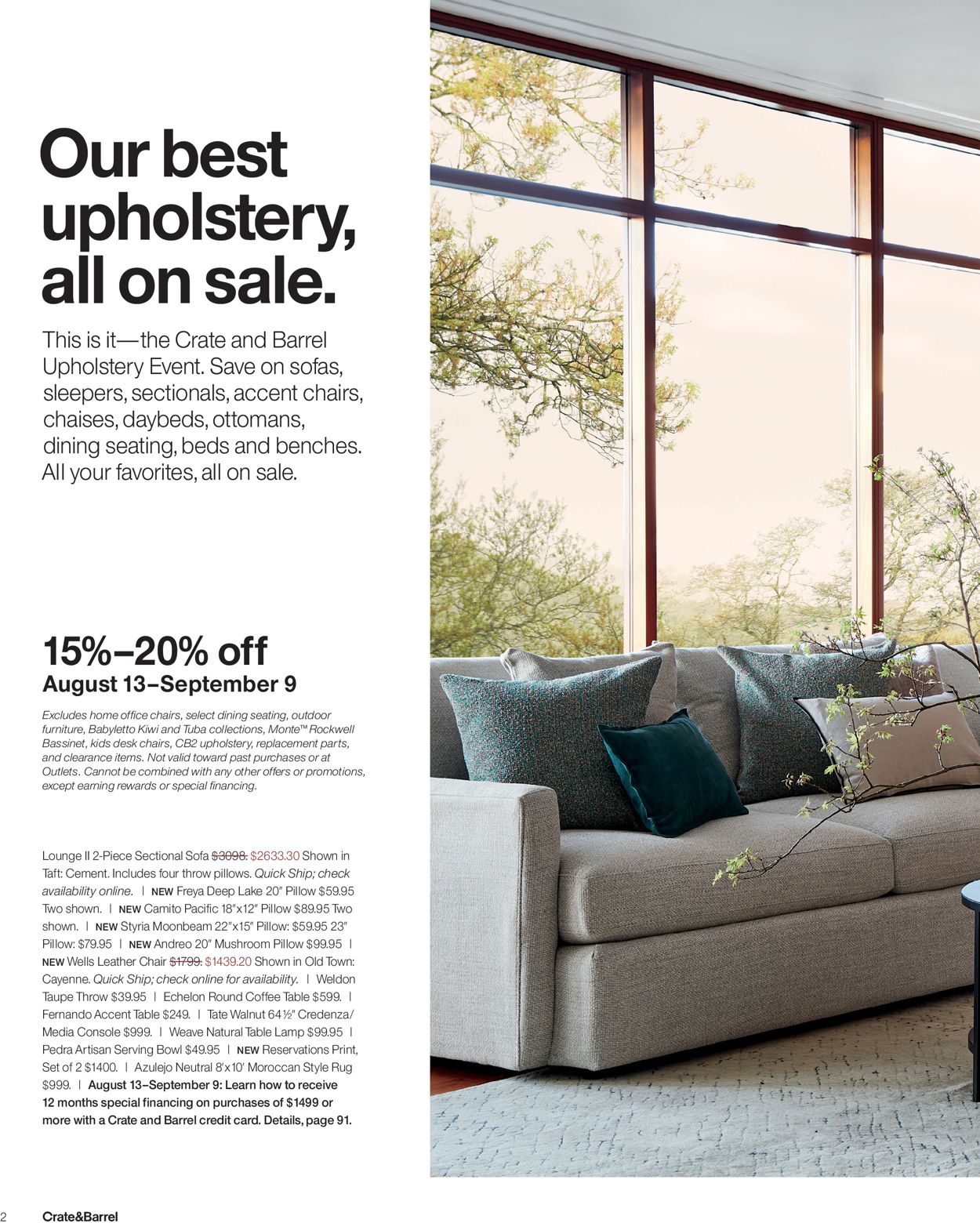 Crate & Barrel Current weekly ad 08/13 09/09/2020 [2]