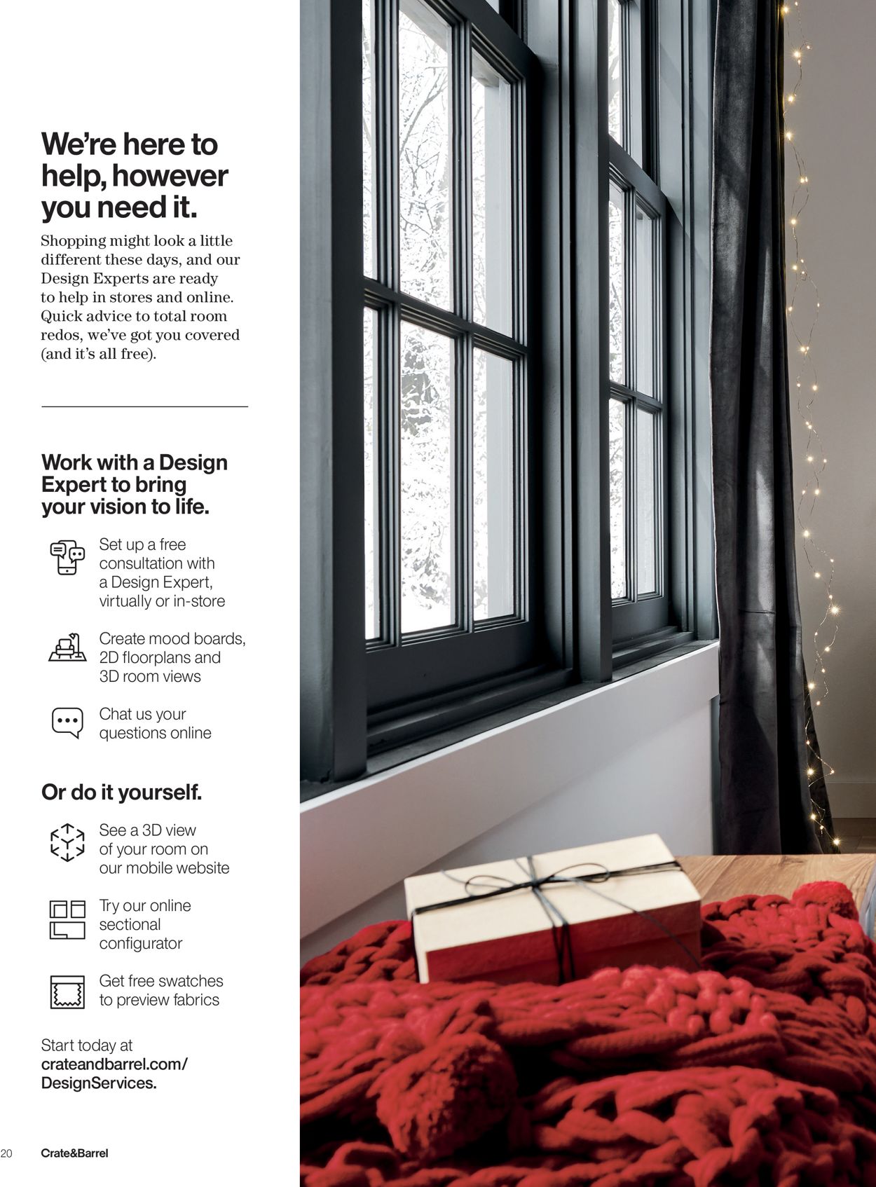 Catalogue Crate & Barrel Holiday2020 from 11/01/2020