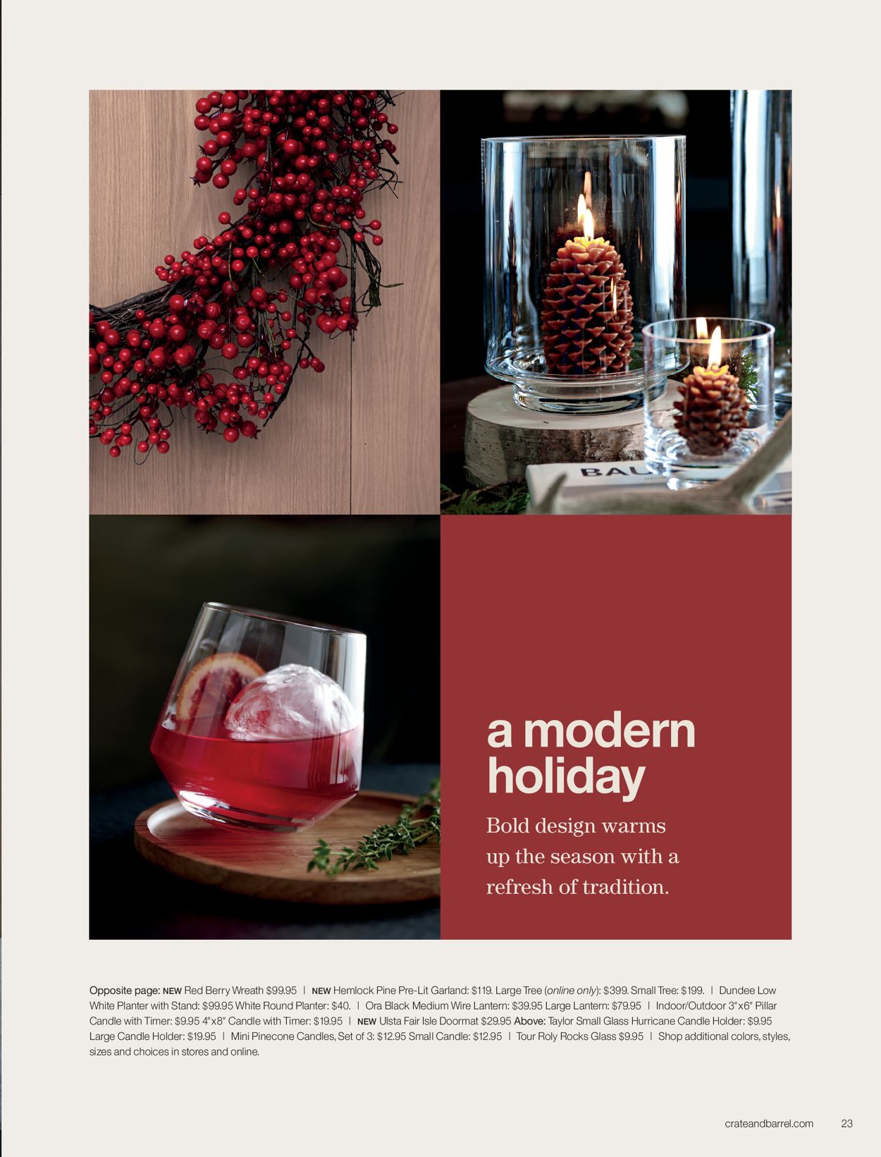 Catalogue Crate & Barrel Holiday2020 from 11/01/2020