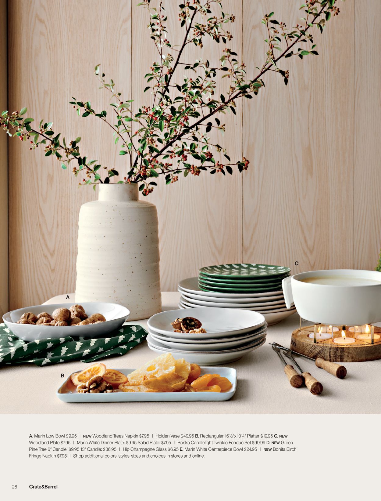 Catalogue Crate & Barrel Holiday2020 from 11/01/2020