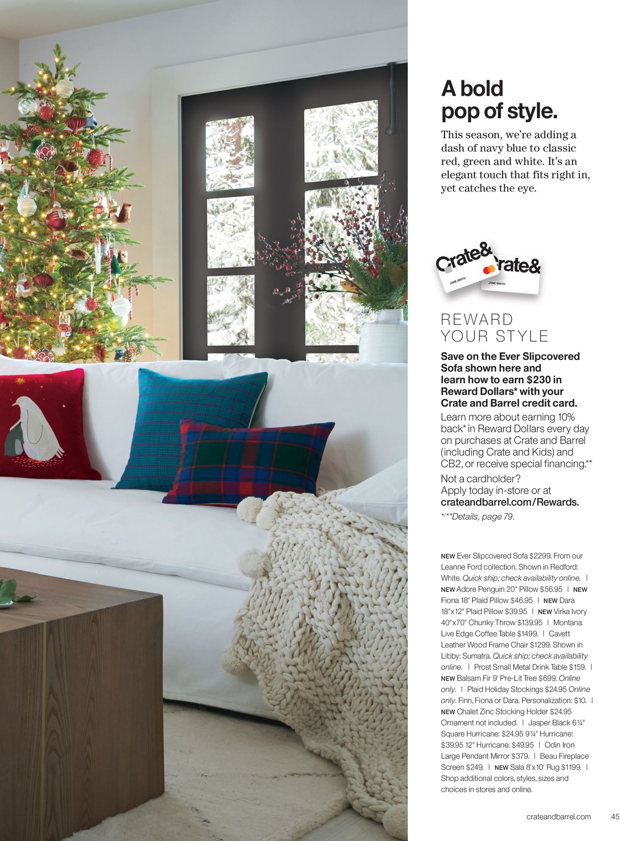 Catalogue Crate & Barrel Holiday2020 from 11/01/2020