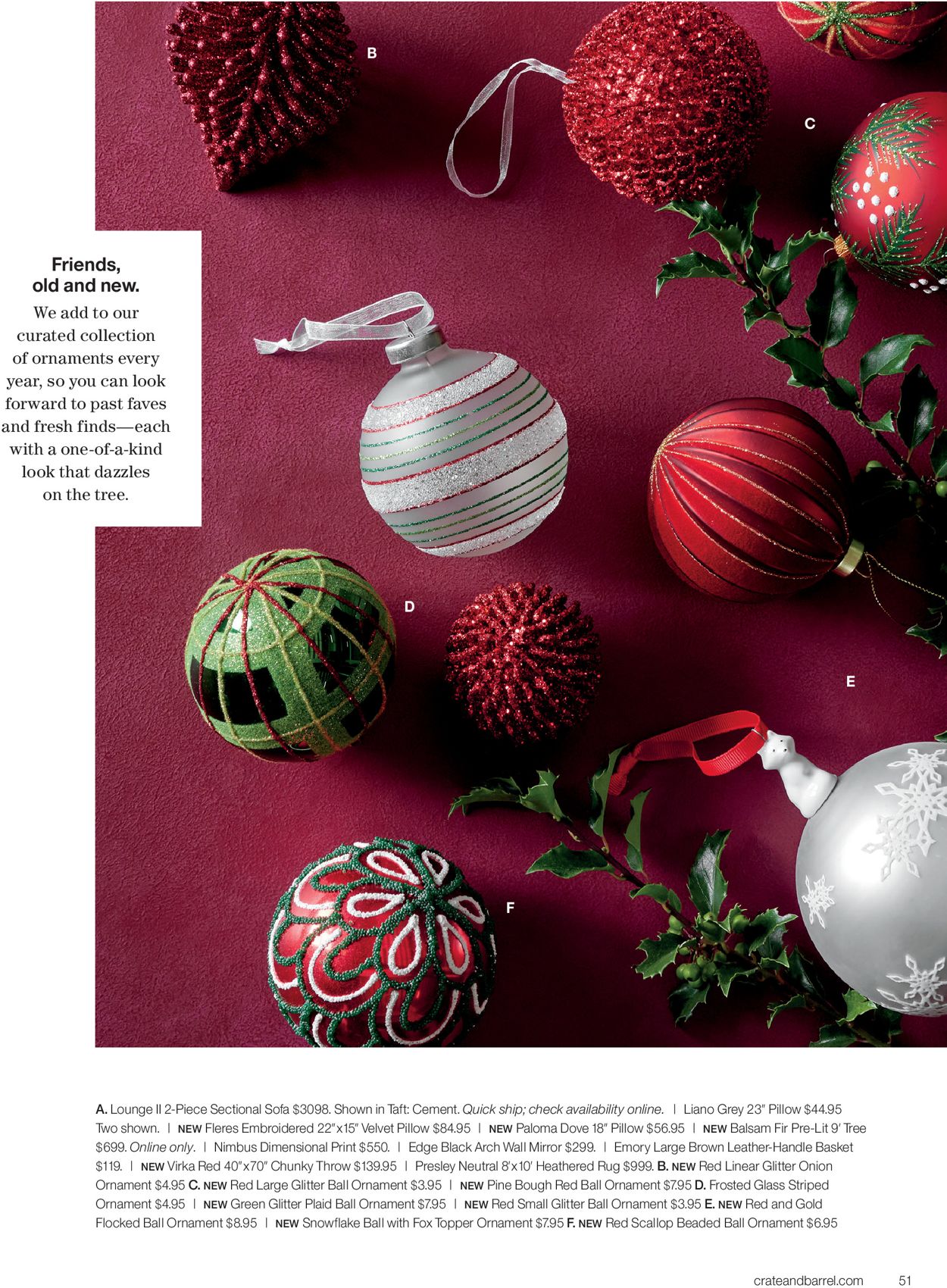 Catalogue Crate & Barrel Holiday2020 from 11/01/2020