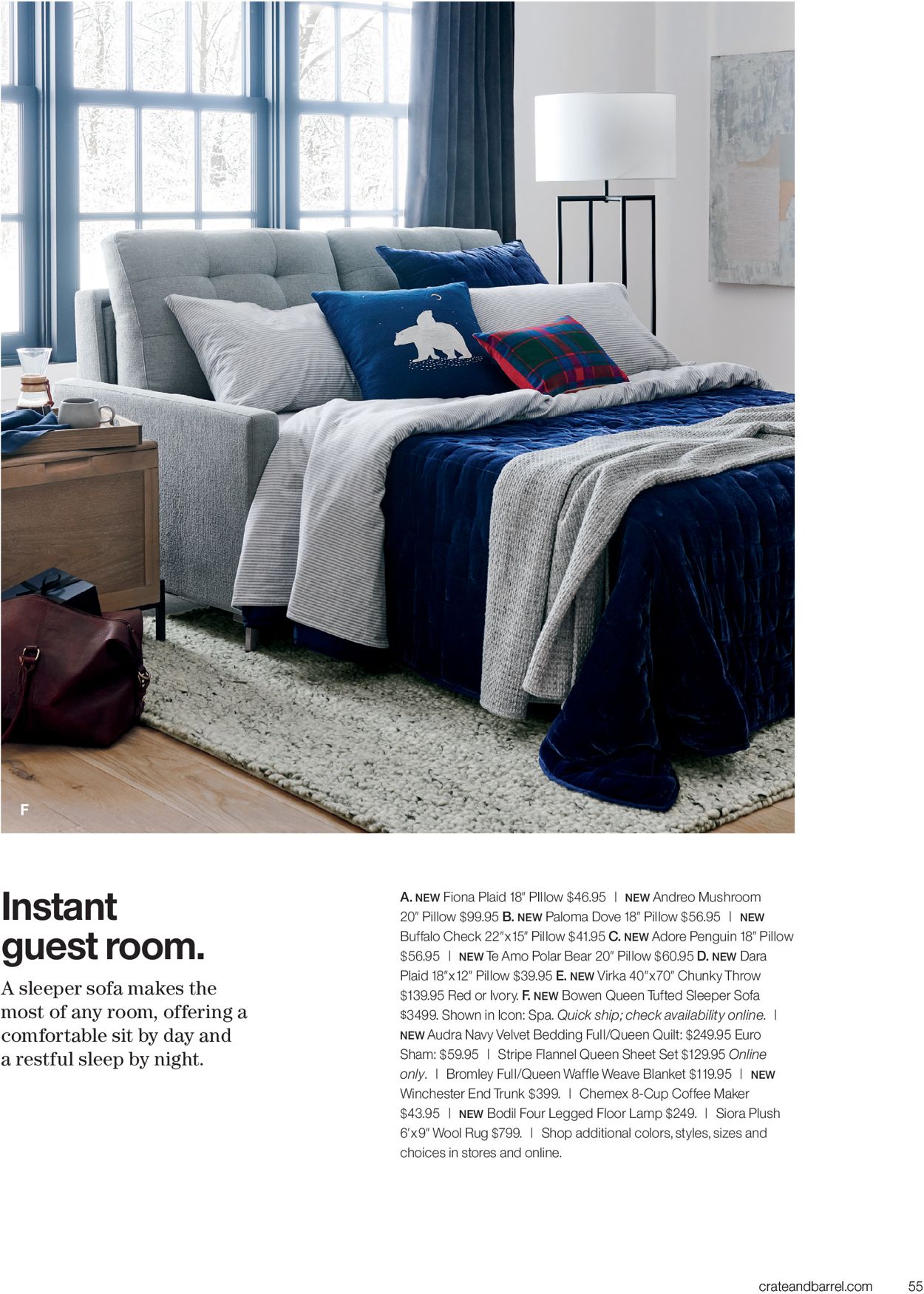 Catalogue Crate & Barrel Holiday2020 from 11/01/2020