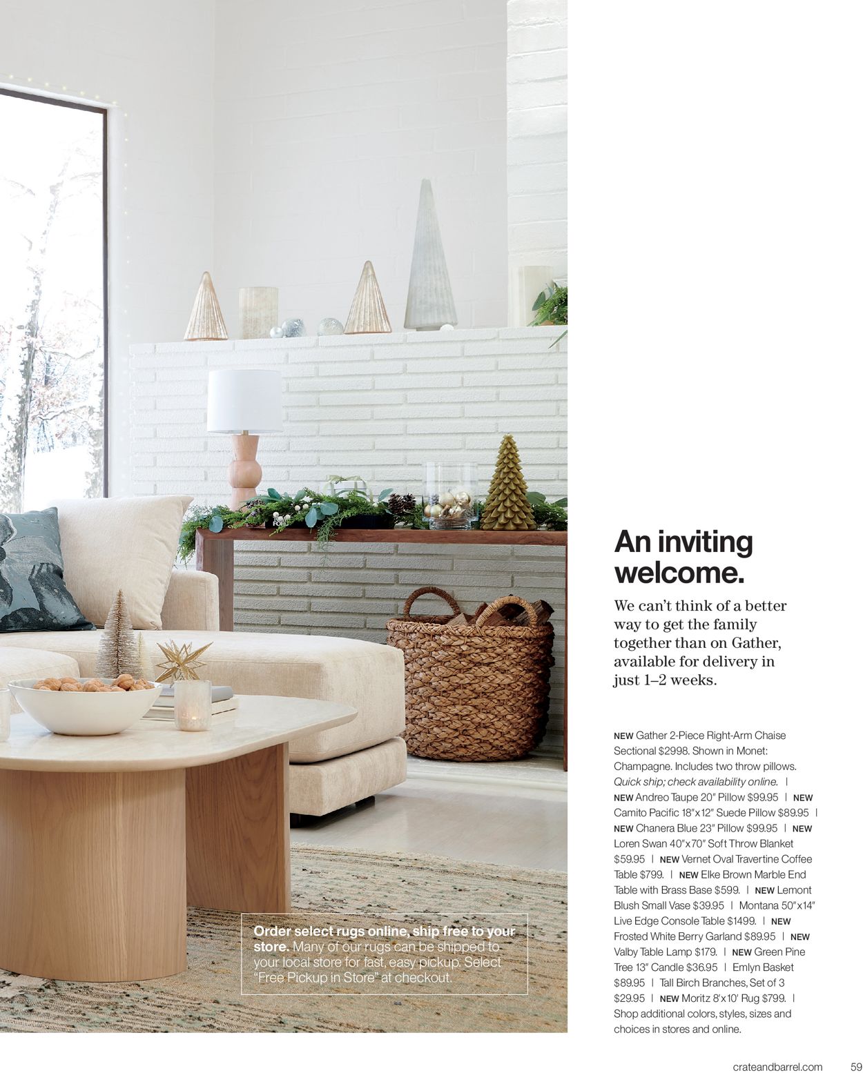 Catalogue Crate & Barrel Holiday2020 from 11/01/2020