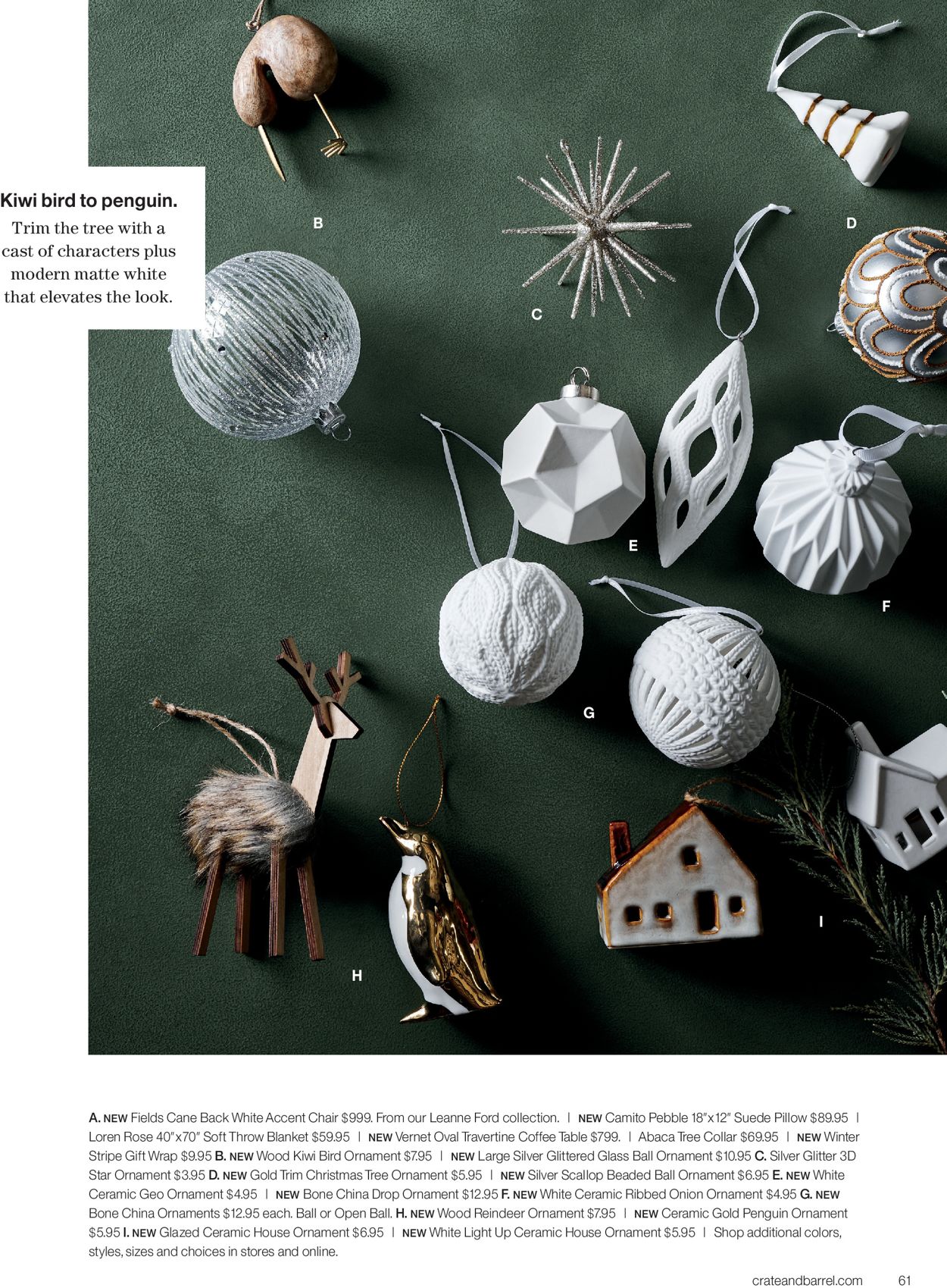 Catalogue Crate & Barrel Holiday2020 from 11/01/2020