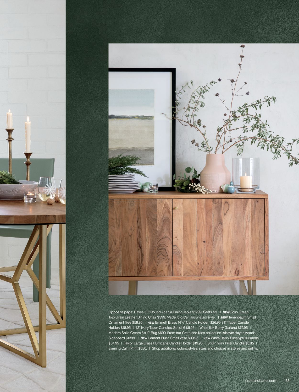 Catalogue Crate & Barrel Holiday2020 from 11/01/2020