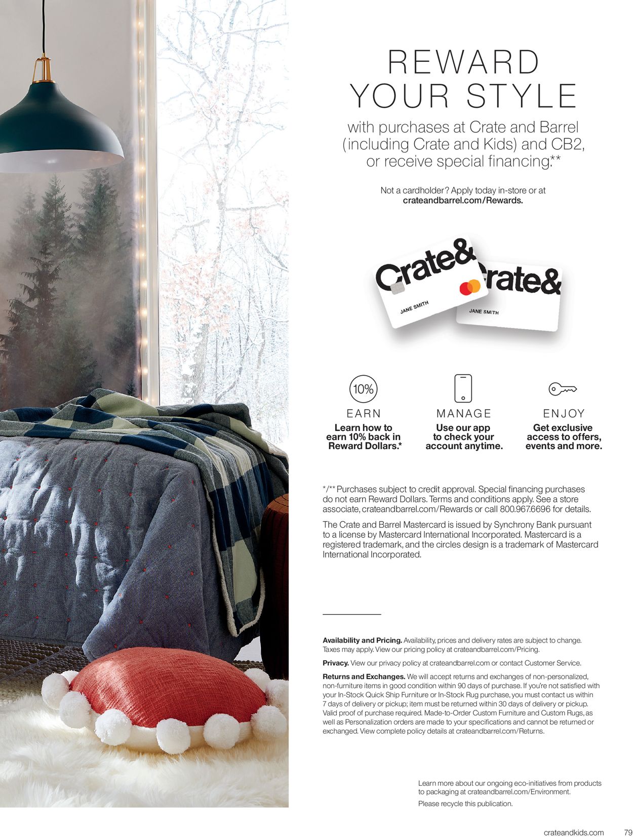 Catalogue Crate & Barrel Holiday2020 from 11/01/2020