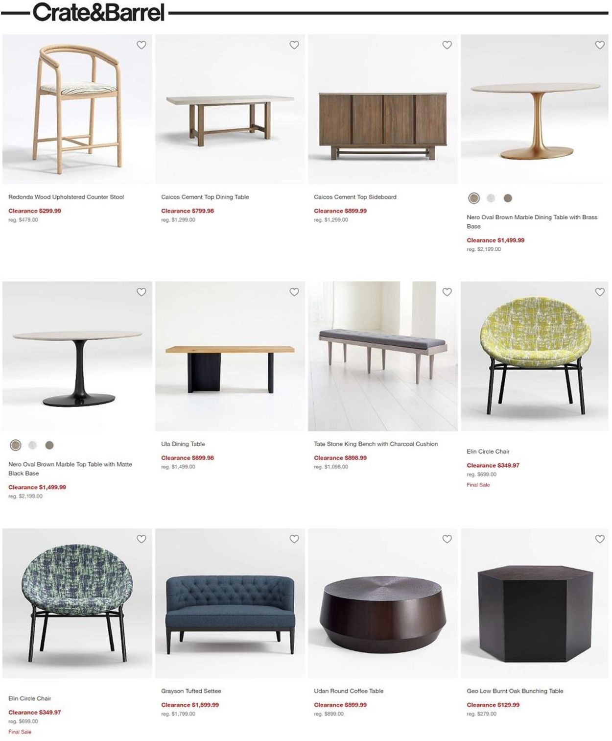 Catalogue Crate & Barrel BLACK FRIDAY WEEK 2021 from 11/16/2021