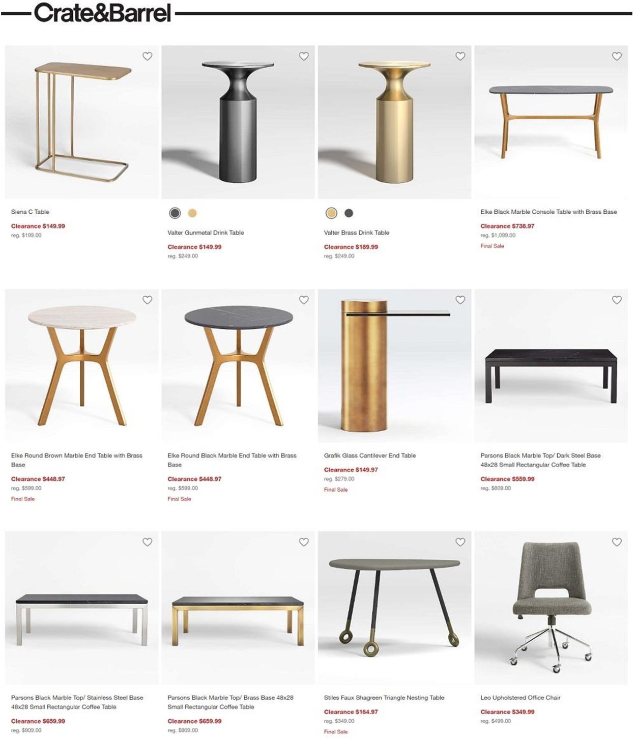 Catalogue Crate & Barrel BLACK FRIDAY WEEK 2021 from 11/16/2021