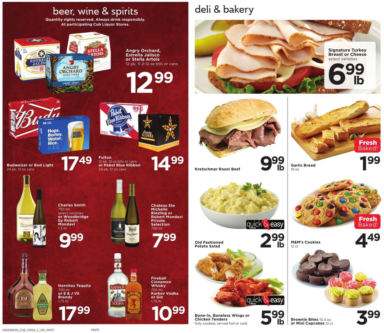 Catalogue Cub Foods from 04/25/2019