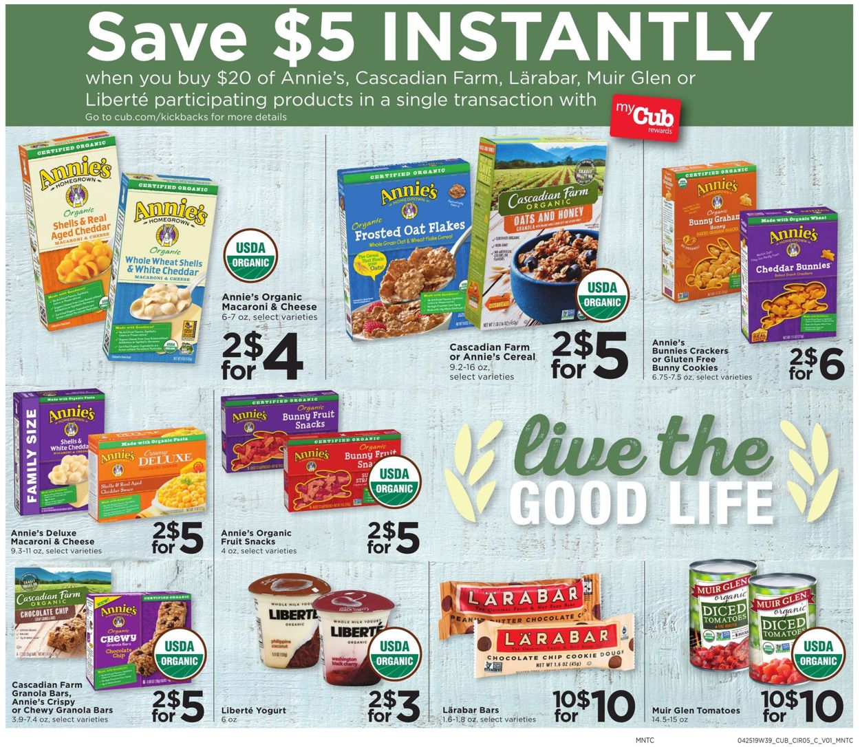 Catalogue Cub Foods from 04/25/2019