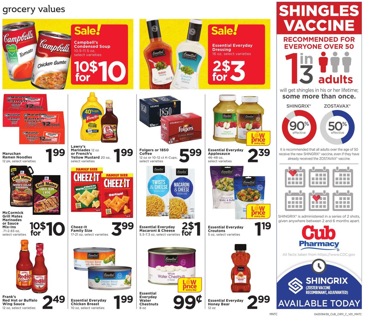 Catalogue Cub Foods from 04/25/2019