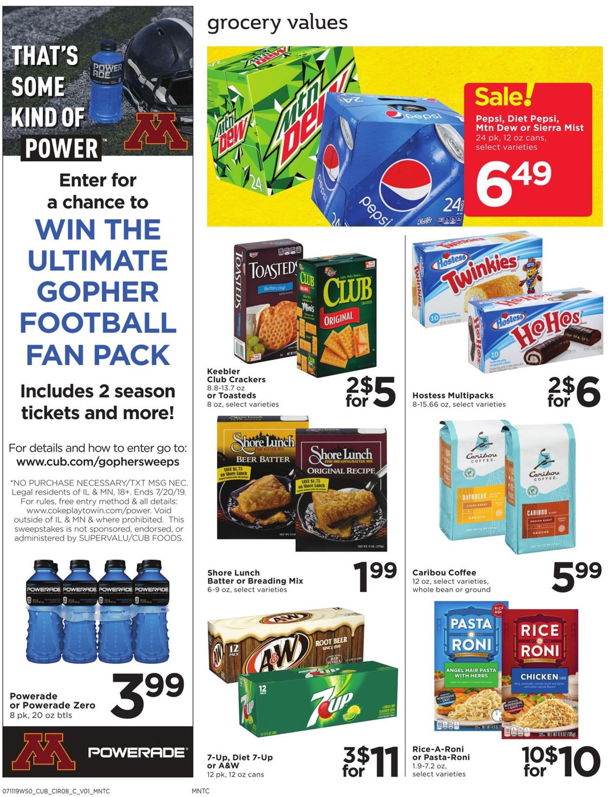 Catalogue Cub Foods from 07/11/2019