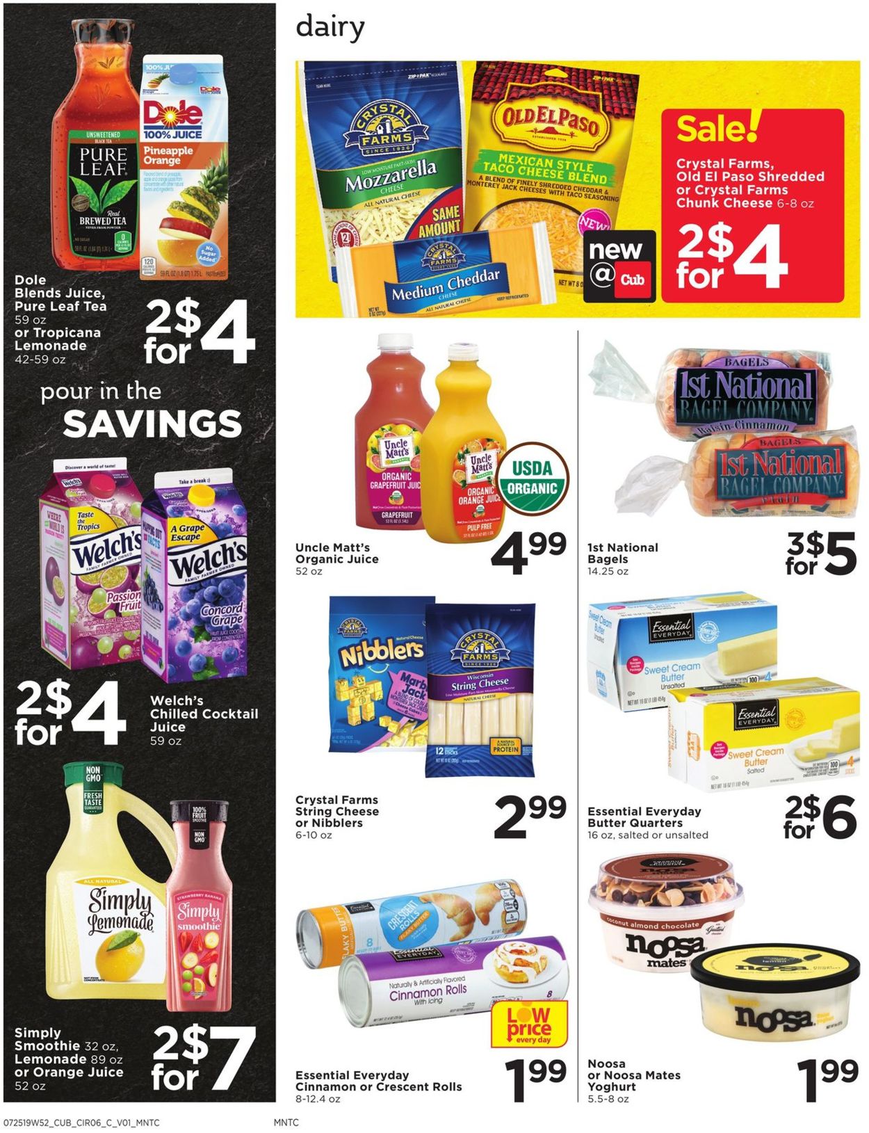 Catalogue Cub Foods from 07/25/2019