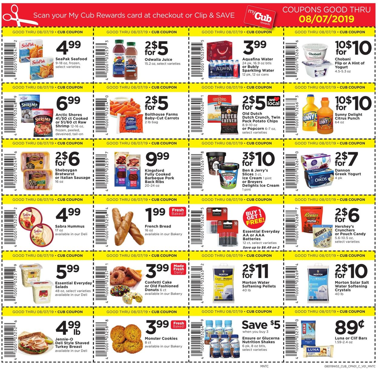 Catalogue Cub Foods from 08/01/2019