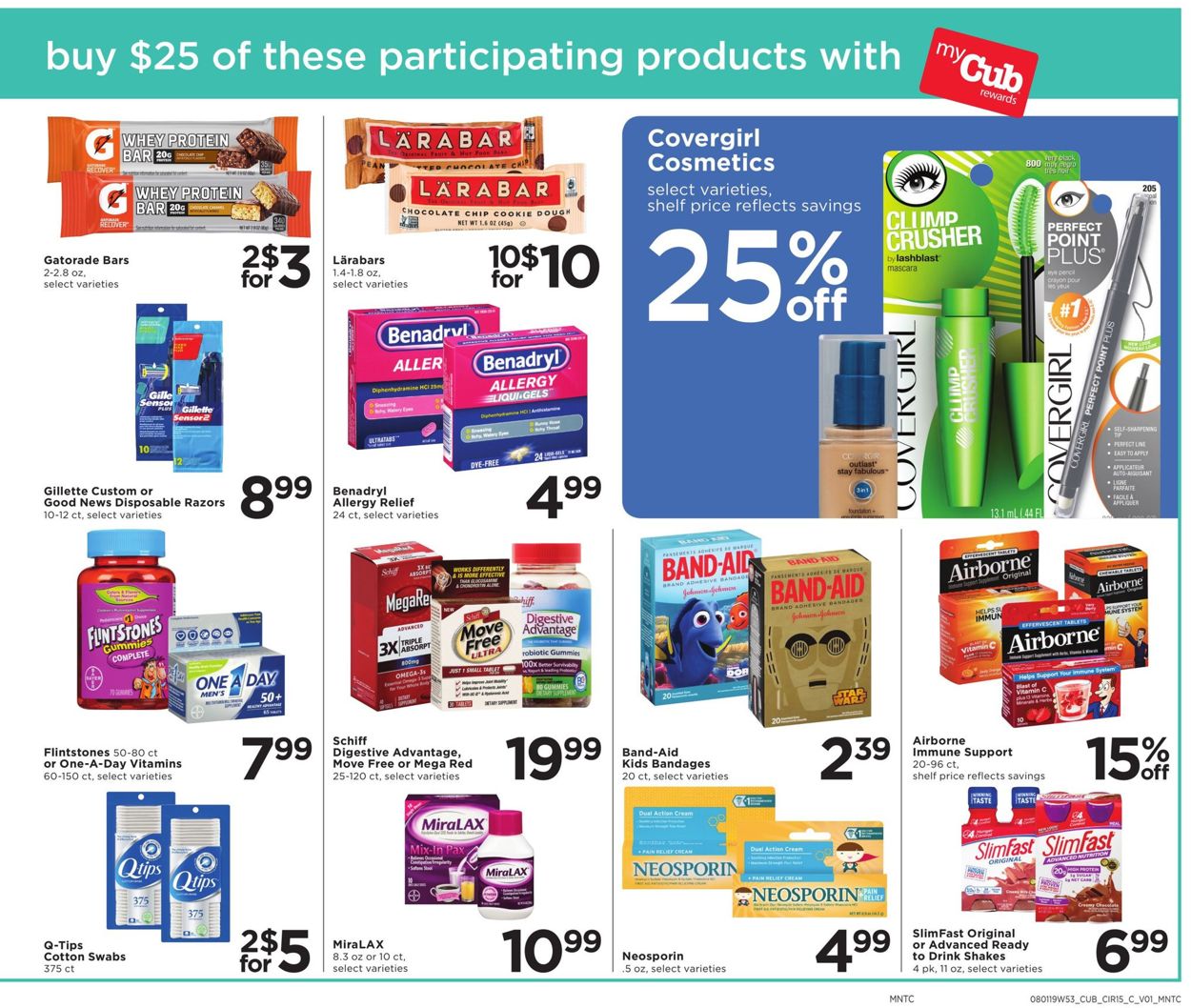 Catalogue Cub Foods from 08/01/2019