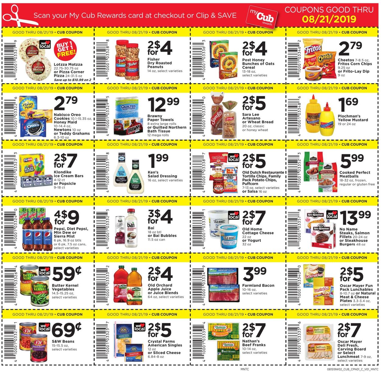 Catalogue Cub Foods from 08/15/2019