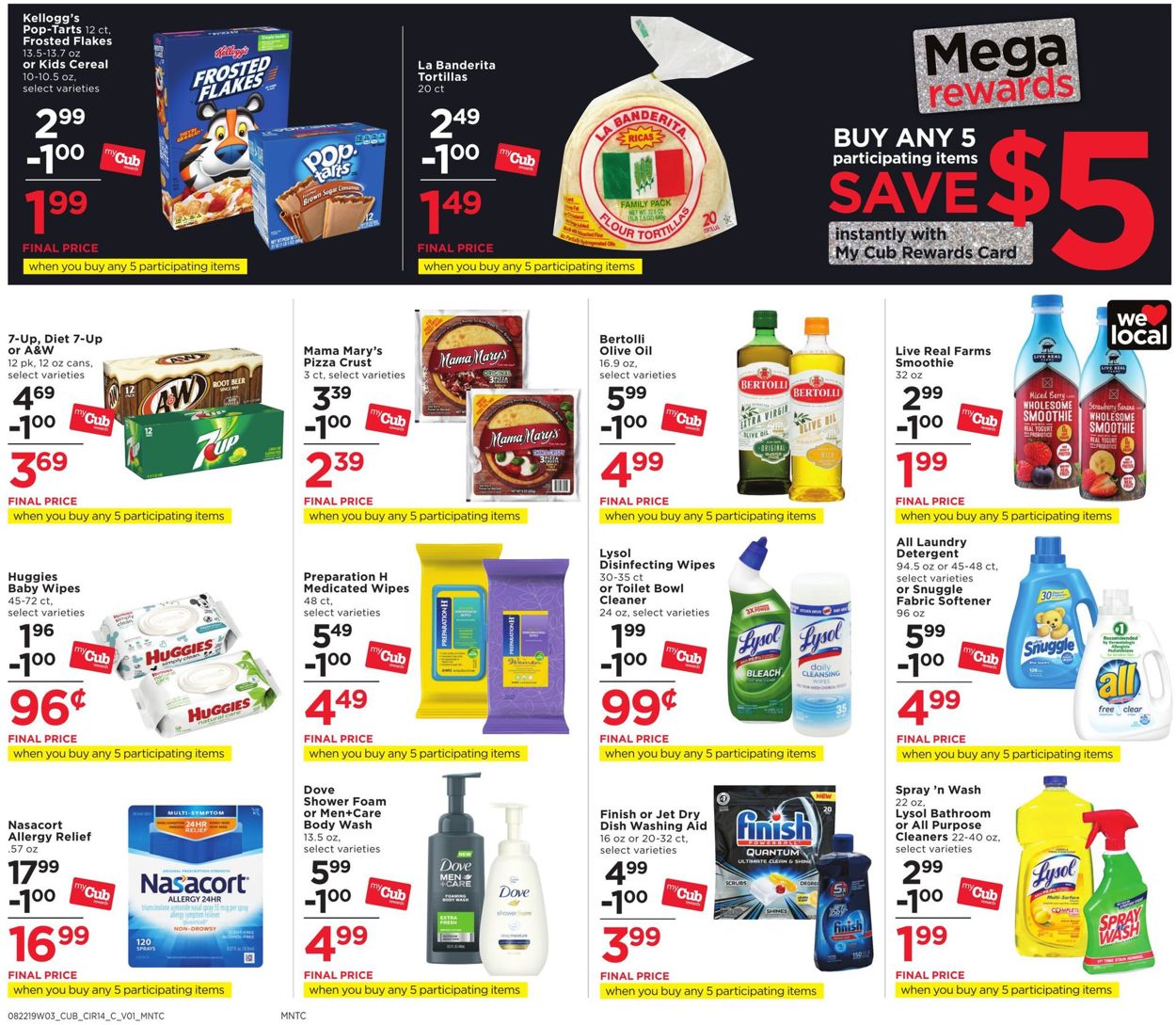 Catalogue Cub Foods from 08/22/2019