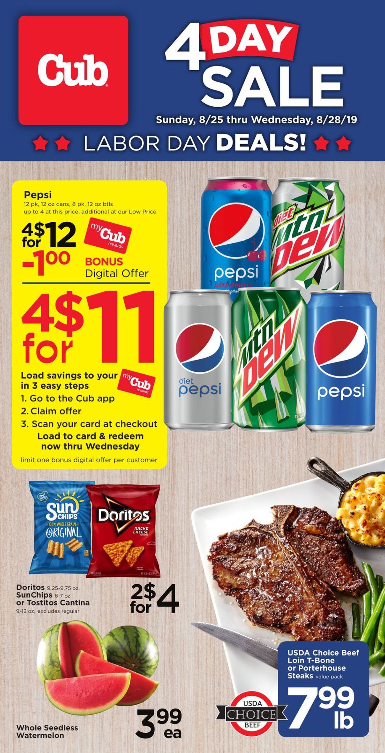 Catalogue Cub Foods from 08/25/2019