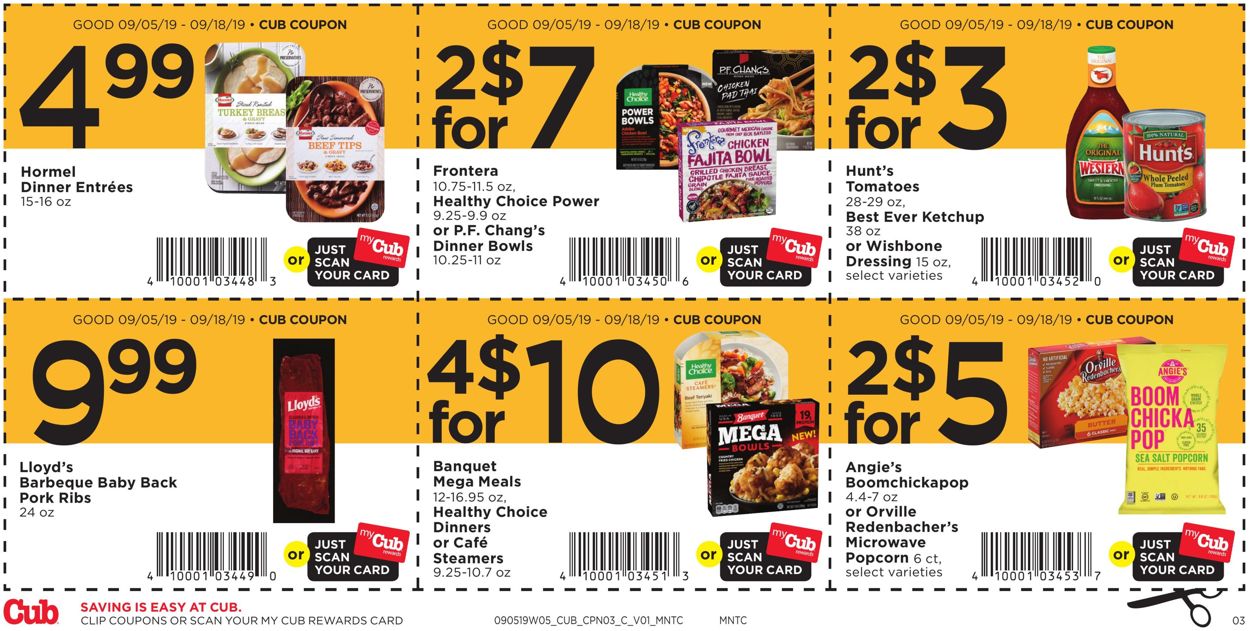 Catalogue Cub Foods from 09/05/2019