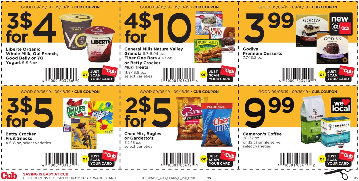 Catalogue Cub Foods from 09/05/2019