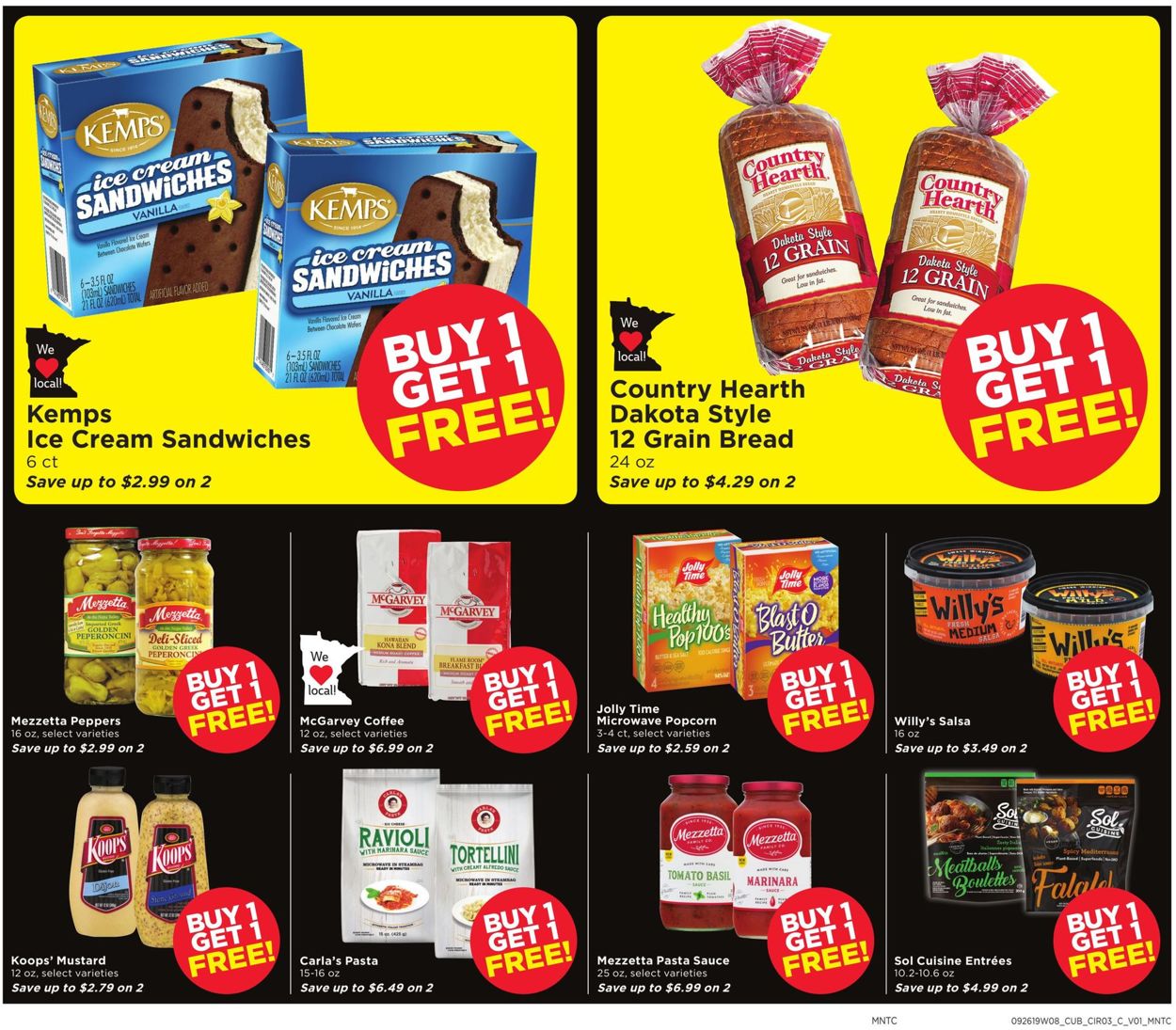 Catalogue Cub Foods from 09/26/2019
