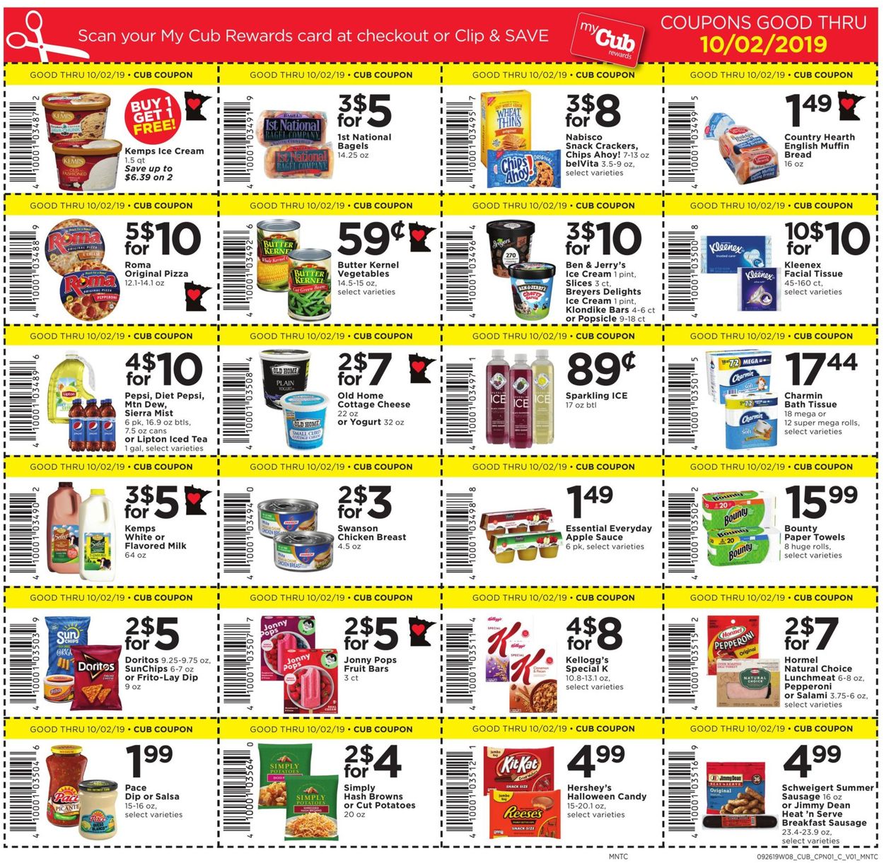 Catalogue Cub Foods from 09/26/2019