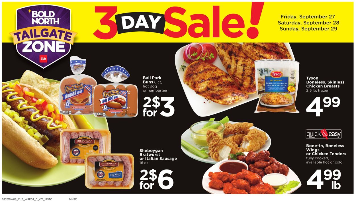 Catalogue Cub Foods from 09/27/2019