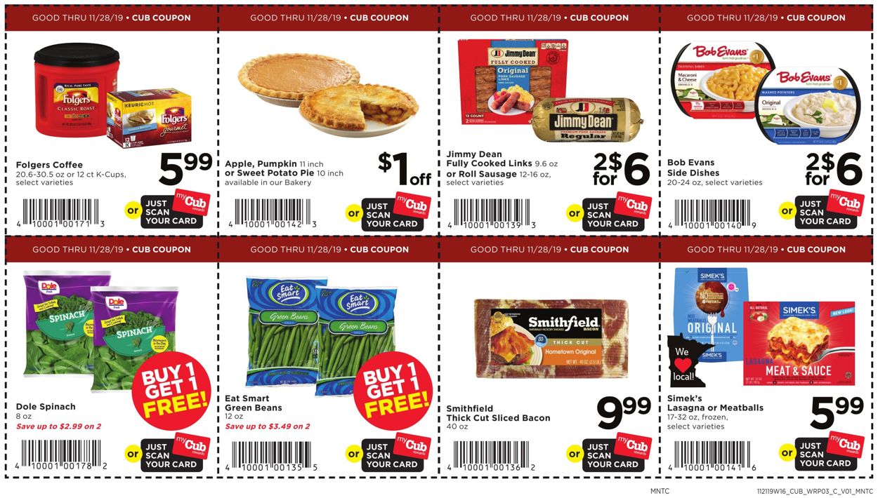 Catalogue Cub Foods from 11/21/2019