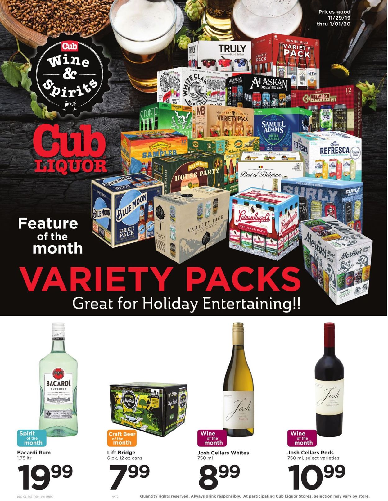 Catalogue Cub Foods from 11/29/2019