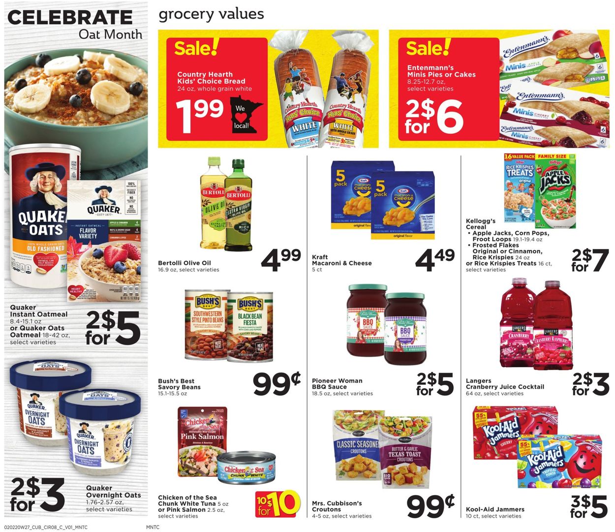 Catalogue Cub Foods from 02/02/2020