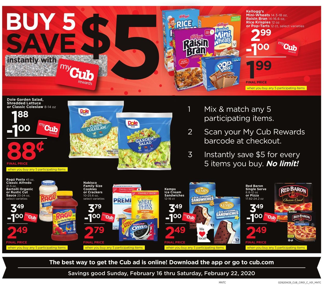 Catalogue Cub Foods from 02/16/2020