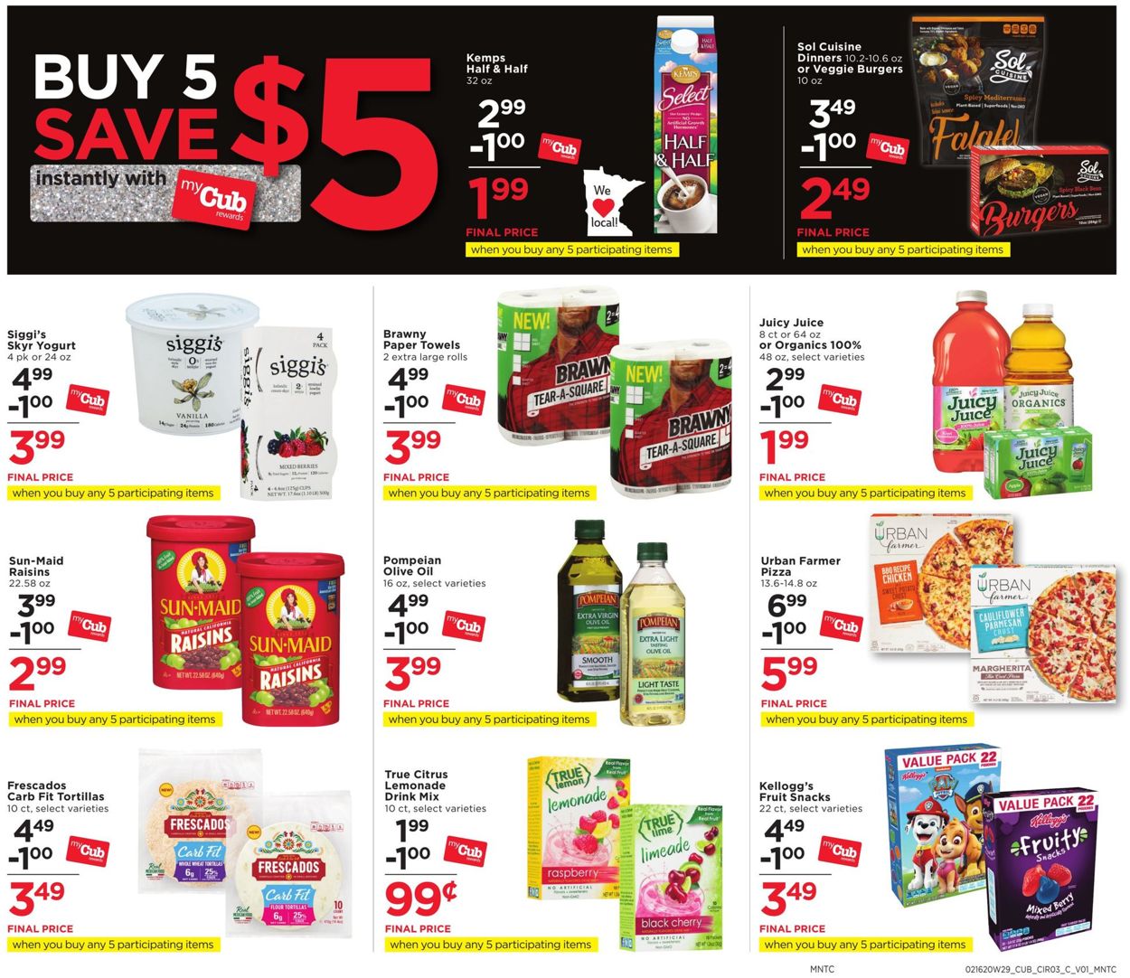 Catalogue Cub Foods from 02/16/2020