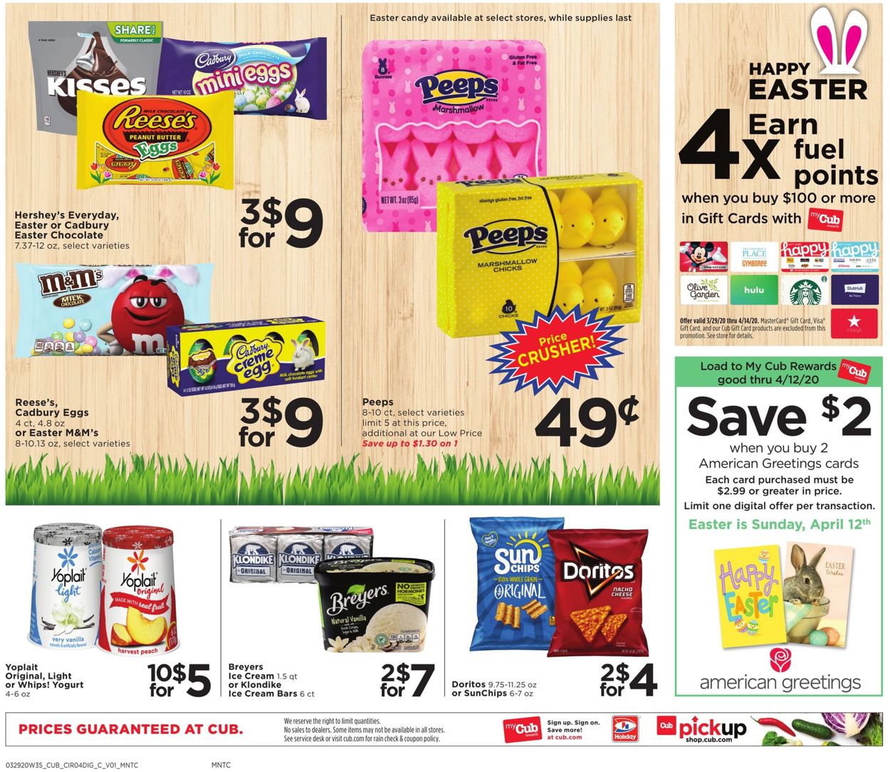 Catalogue Cub Foods from 03/29/2020