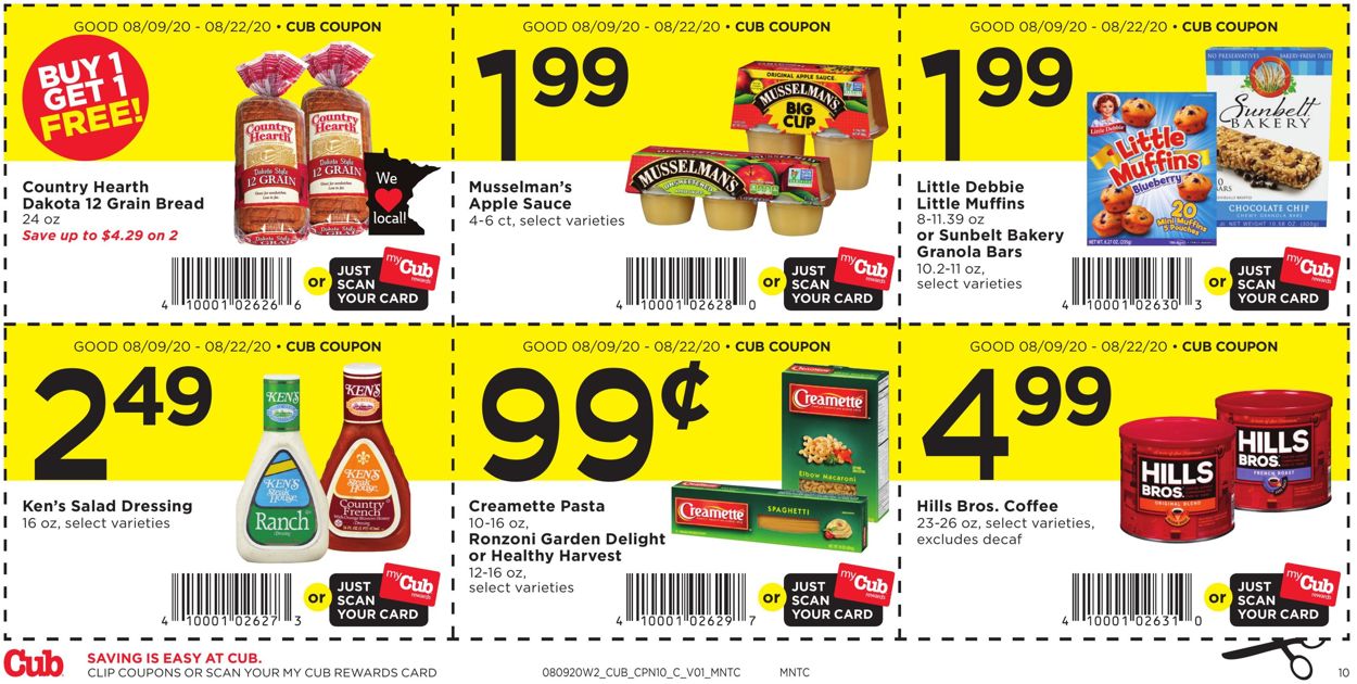 Catalogue Cub Foods from 08/09/2020