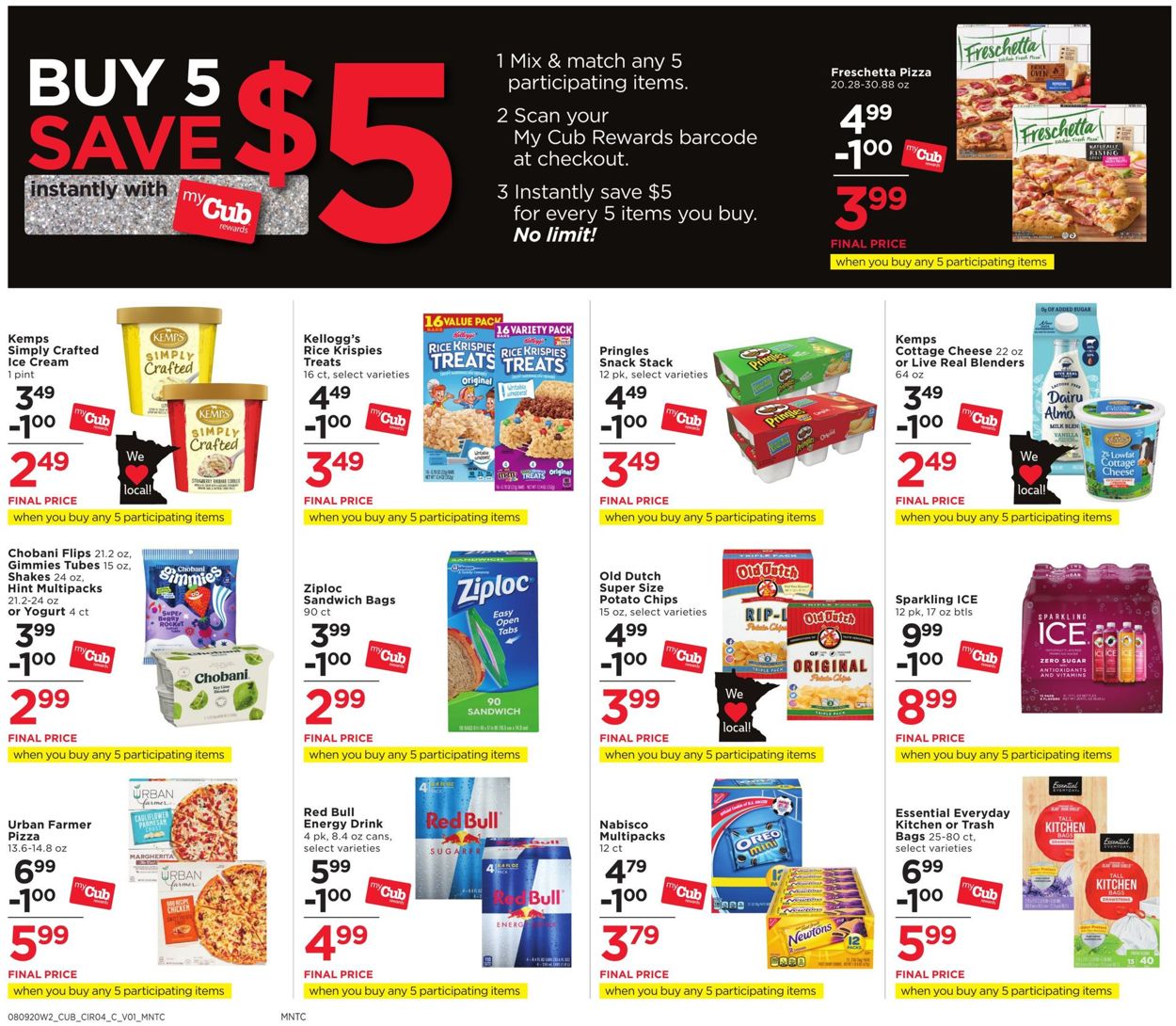 Catalogue Cub Foods from 08/09/2020