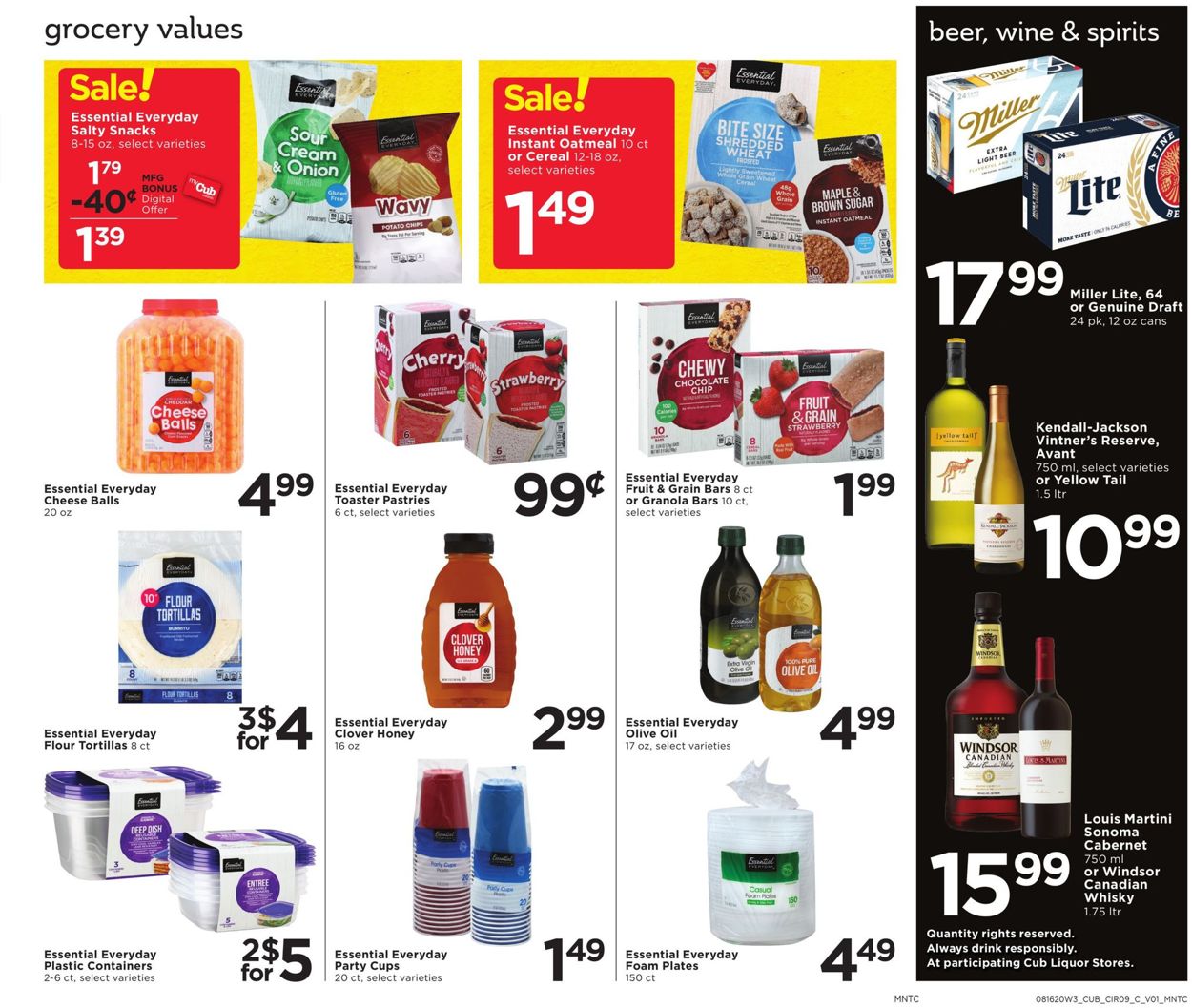 Catalogue Cub Foods from 08/16/2020