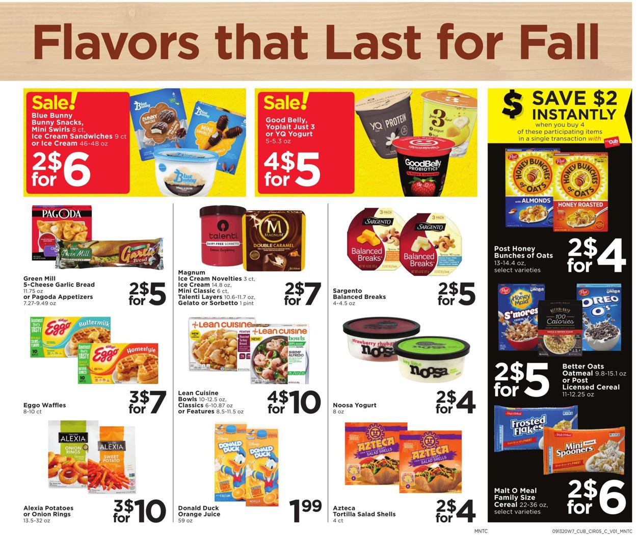 Catalogue Cub Foods from 09/13/2020