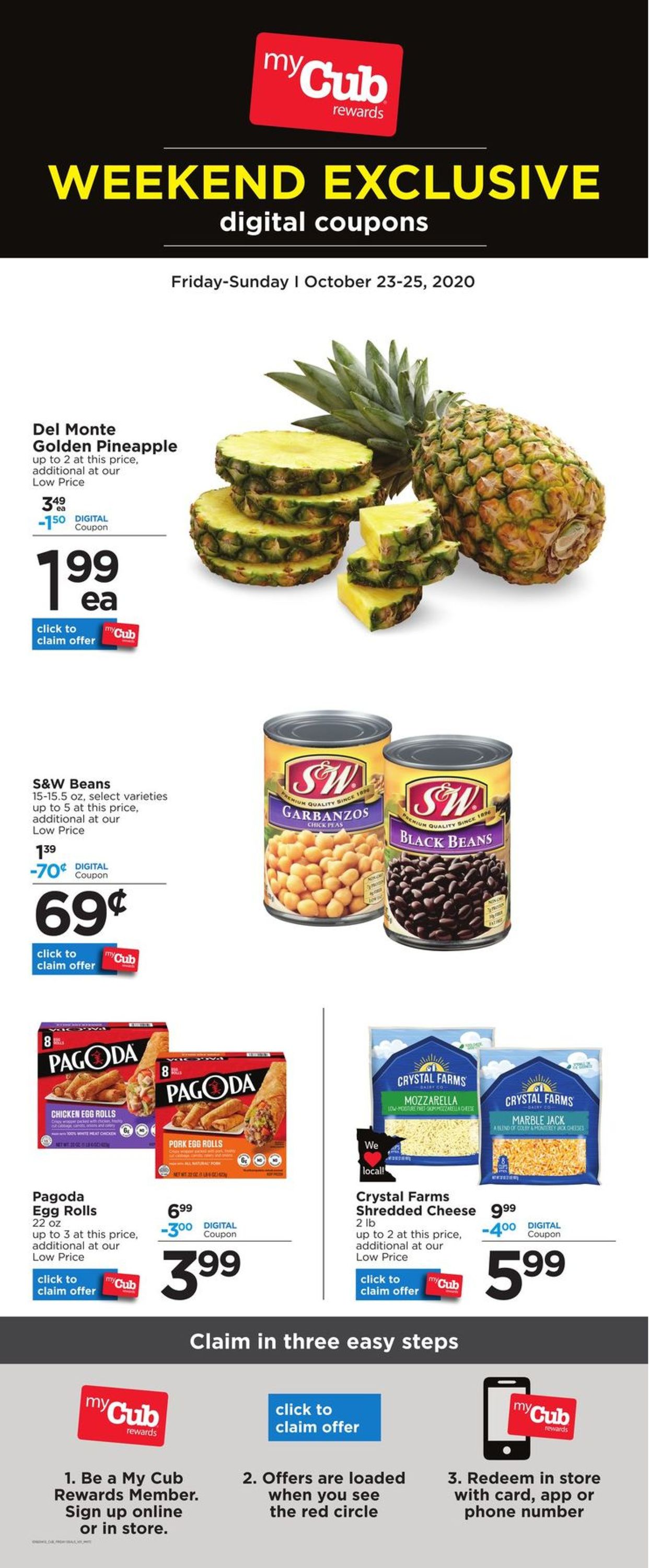 Catalogue Cub Foods from 10/23/2020