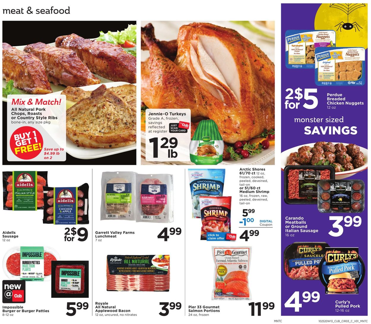 Catalogue Cub Foods Halloween 2020 from 10/25/2020